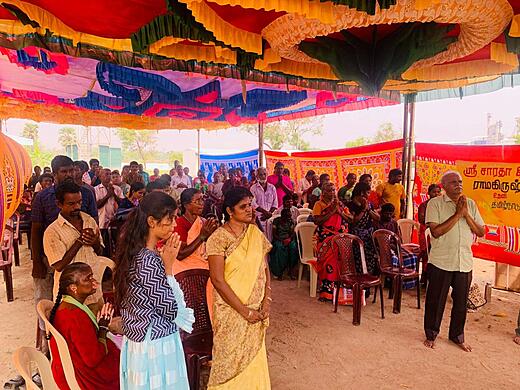 Provisions Distribution and Satsang
