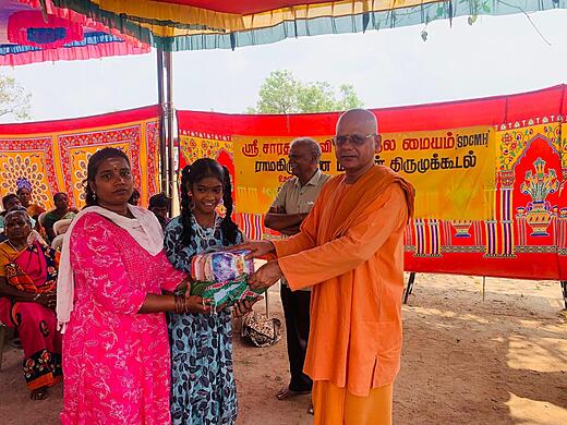 Provisions Distribution and Satsang