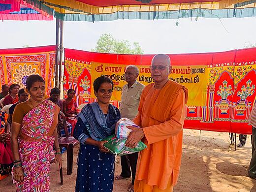 Provisions Distribution and Satsang