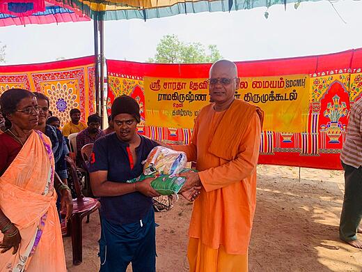Provisions Distribution and Satsang