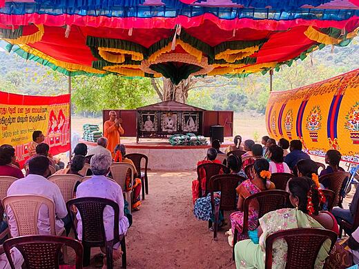 Provisions Distribution and Satsang