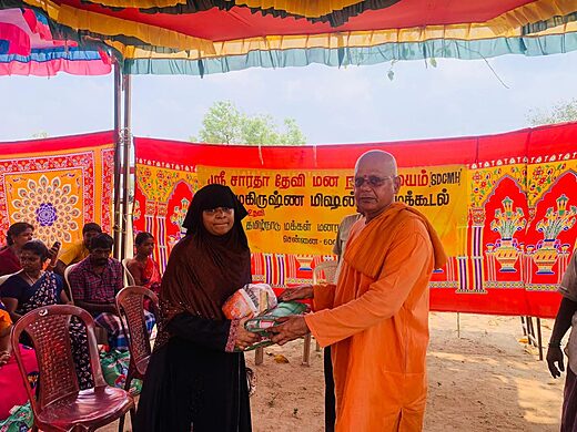 Provisions Distribution and Satsang