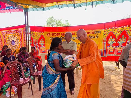 Provisions Distribution and Satsang