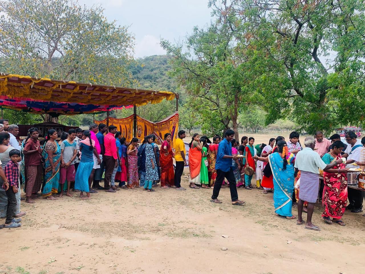 Provisions Distribution and Satsang