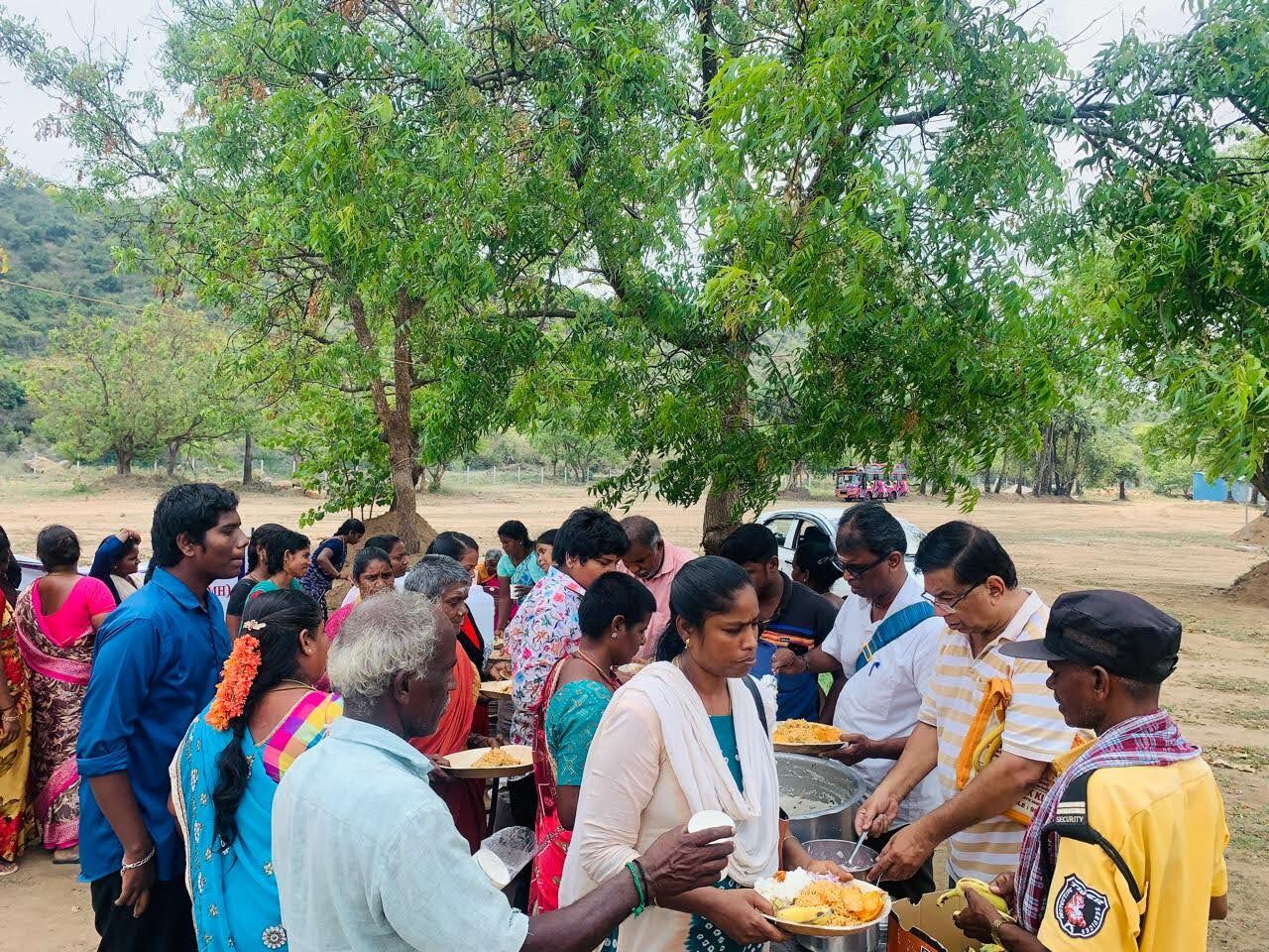 Provisions Distribution and Satsang