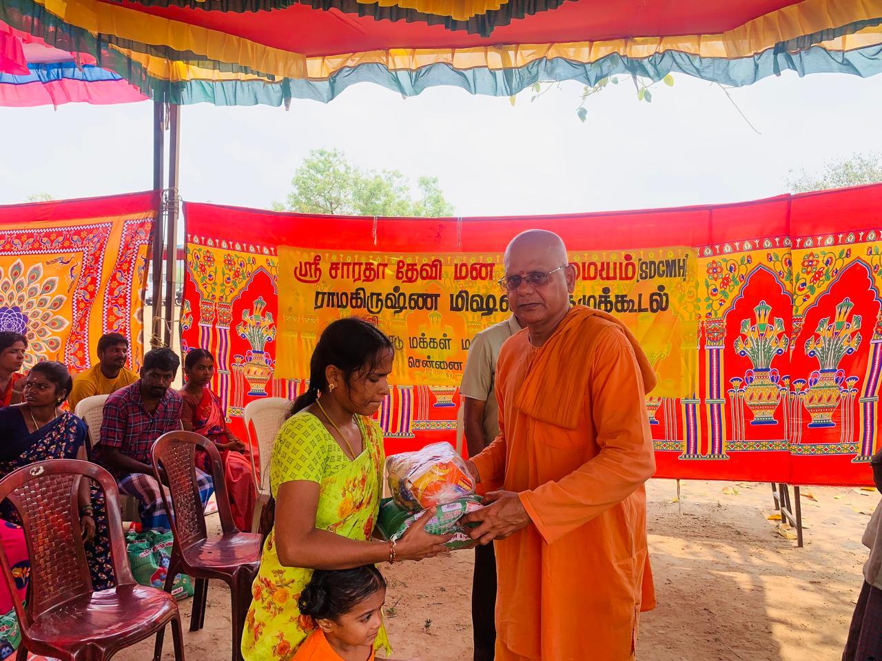 Provisions Distribution and Satsang