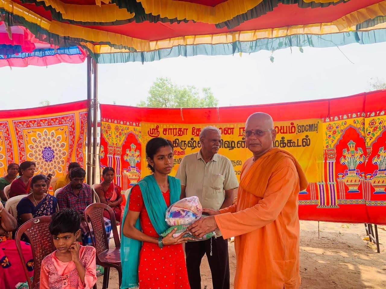 Provisions Distribution and Satsang